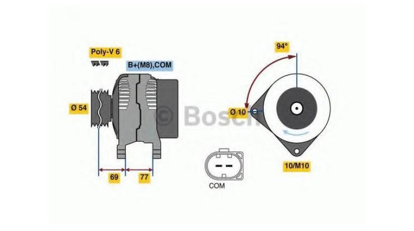 Generator / alternator BMW 6 (E63) 2004-2016 #2 0986080350