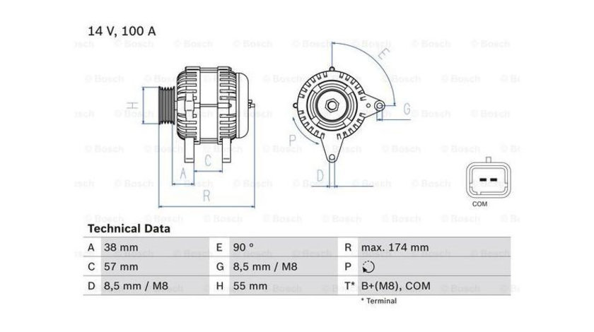 Generator / alternator Dacia LOGAN MCV (KS_) 2007-2016 #2 2542855