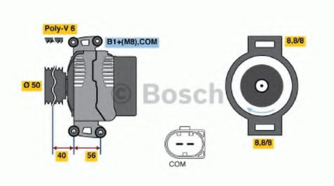 Generator / Alternator MERCEDES E-CLASS T-Model (S211) (2003 - 2009) BOSCH 0 986 047 700 piesa NOUA