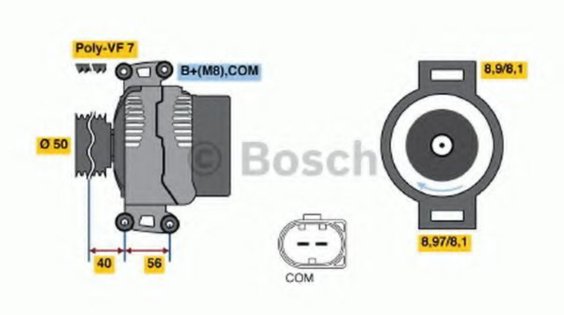 Generator / Alternator MERCEDES GL-CLASS (X164) (2006 - 2012) BOSCH 0 986 047 800 piesa NOUA