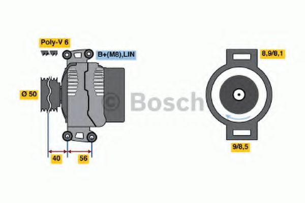 Generator / Alternator MERCEDES M-CLASS (W164) (2005 - 2011) BOSCH 0 986 047 640 piesa NOUA