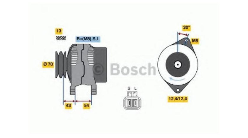 Generator / alternator Mitsubishi PAJERO/SHOGUN III (V7_W, V6_W) 1999-2007 #2 0986045611