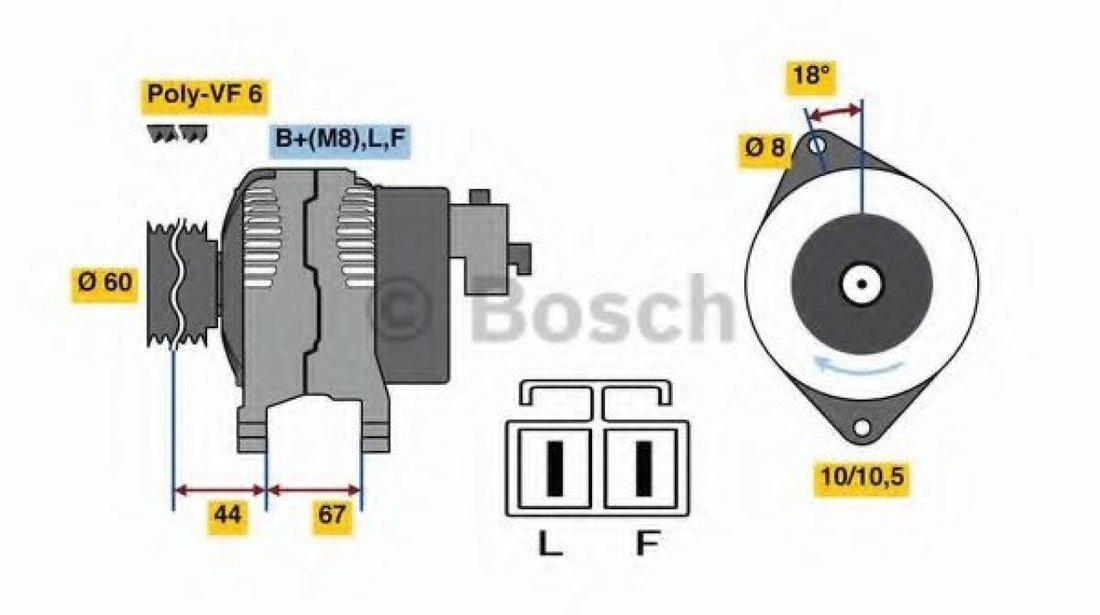 Generator / Alternator OPEL ASTRA H (L48) (2004 - 2016) BOSCH 0 986 048 320 piesa NOUA