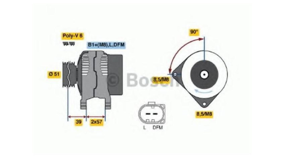 Generator / alternator Skoda FABIA Combi 2007-2014 #2 0124325044