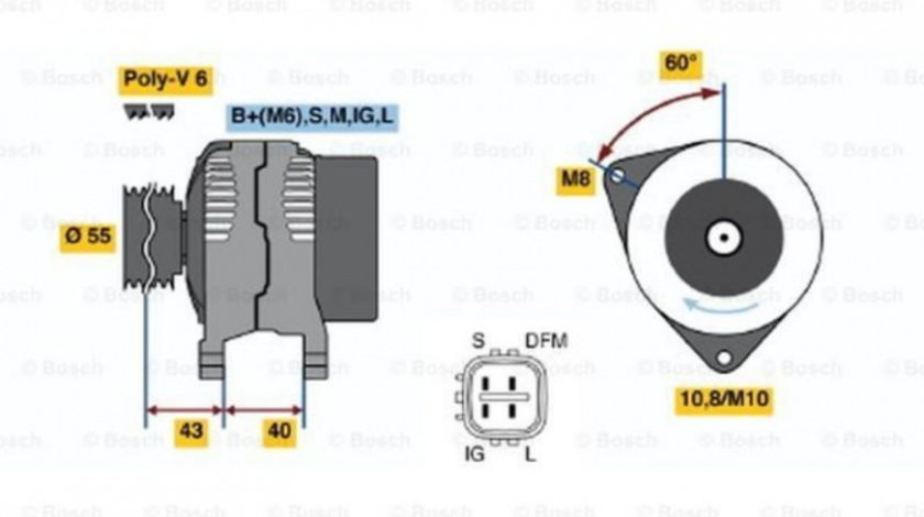 Generator / alternator Toyota COROLLA Liftback (_E11_) 1997-2002 #2 0124315016