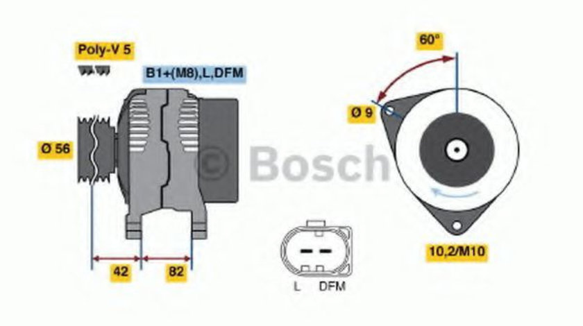 Generator / Alternator VW PASSAT (3B2) (1996 - 2001) BOSCH 0 986 044 300 piesa NOUA