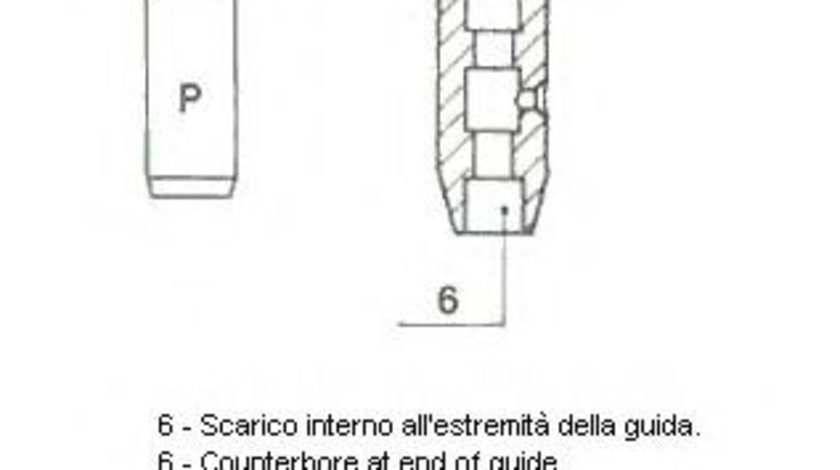 Ghid supapa NISSAN PRIMERA (P11) (1996 - 2001) METELLI 01-2579 piesa NOUA