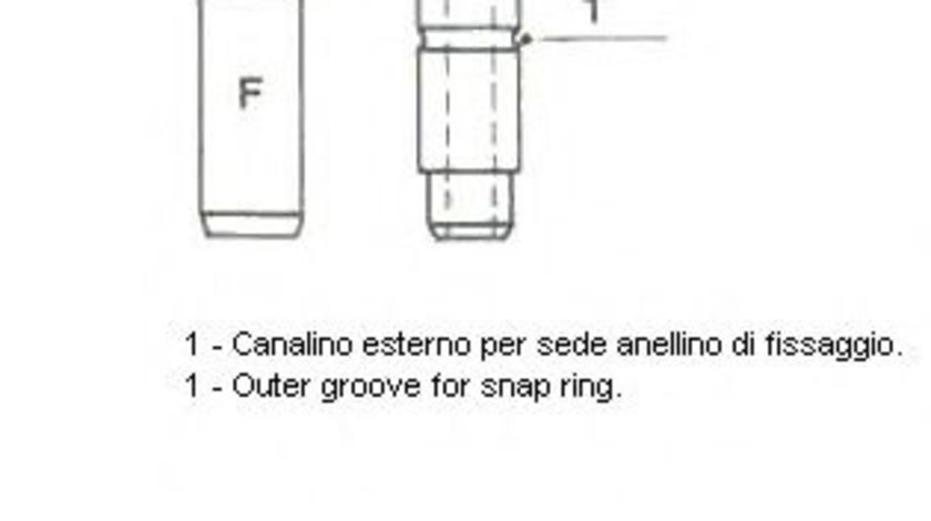 Ghid supapa NISSAN PRIMERA (P12) (2002 - 2016) METELLI 01-2585 piesa NOUA