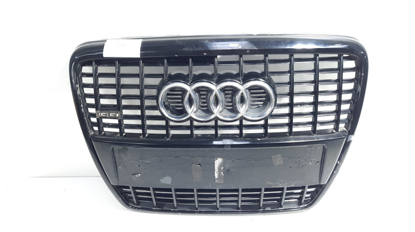 Grila bara fata centrala sus cu sigla, cod 4F0853651L, Audi A6 Avant (4F5, C6) (idi:579289)