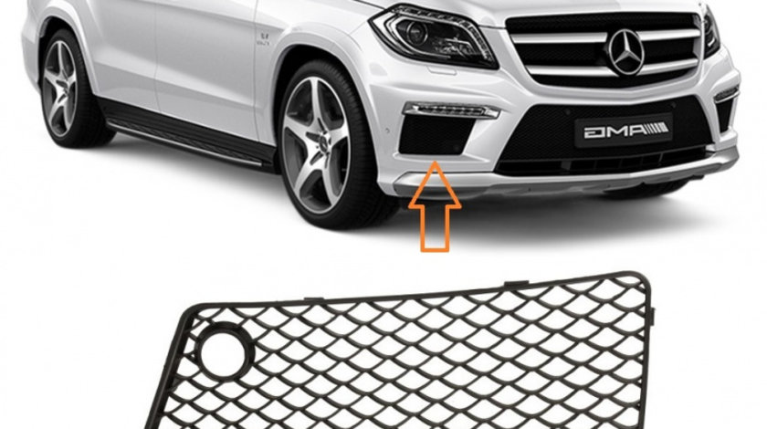 Grila Bara Fata Dreapta Am Mercedes-Benz GL-Class X166 2012-2015 AMG A1668854422