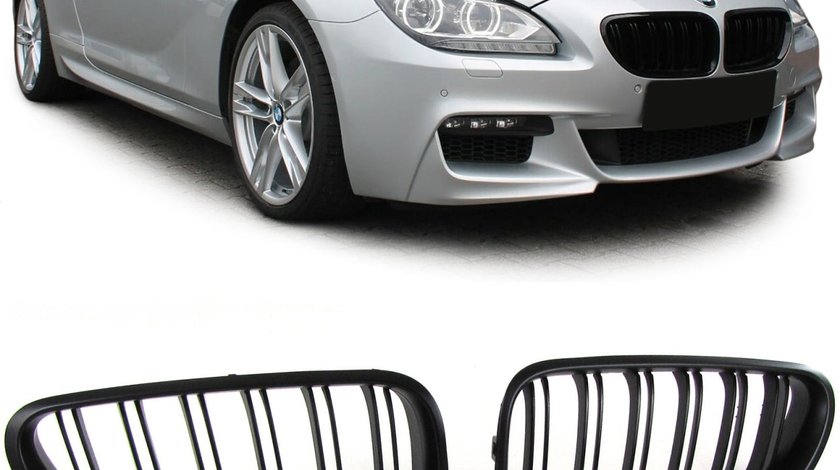 GRILA BMW SERIA 6 F06 Gran Coupe F12 Cabrio F13 Coupe M6 Negru Lucios