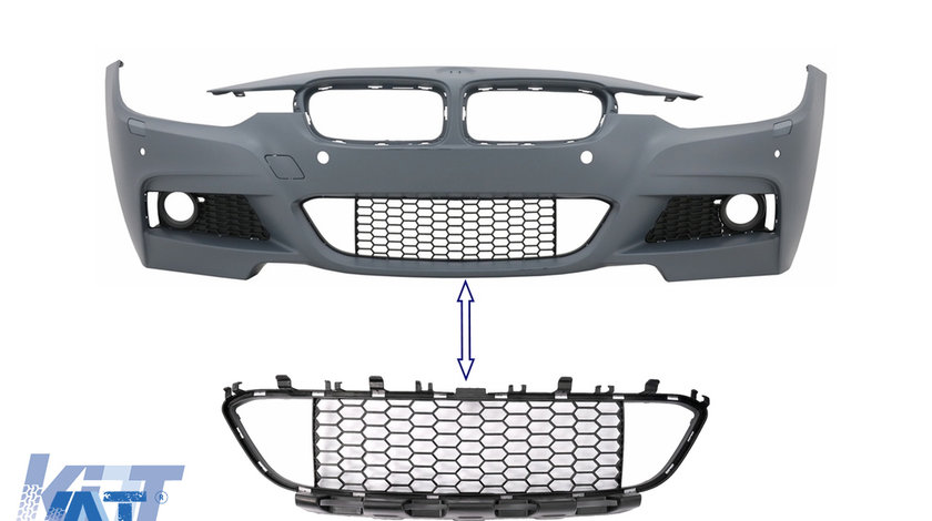 Grila Central Inferioara compatibil cu BMW 3 Series F30 F31 M-Tech (2011-2019)