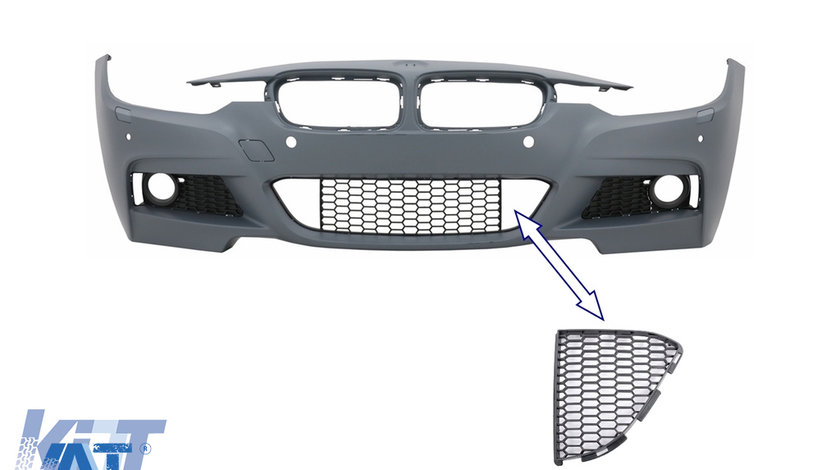 Grila Central Inferioara DREAPTA compatibil cu BMW 3 Series F30 F31 M-Tech (2011-2019)