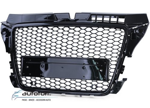 Grila centrala Audi A3 8P Facelift (07-12) RS Design Black