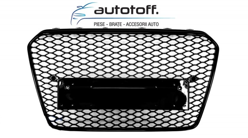 Grila Centrala Audi A5 8T (2012-2015) RS Design Negru