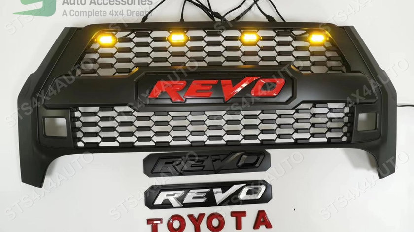 GRILA FATA CU LED TOYOTA HILUX REVO ROCCO 2020-2023 [V3]