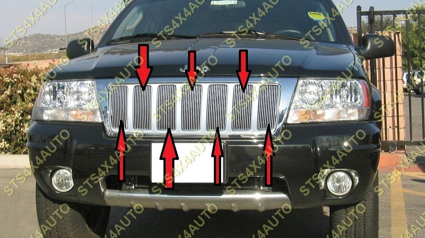 GRILA FATA DIN CROM JEEP GRAND CHEROKEE 1999-2004