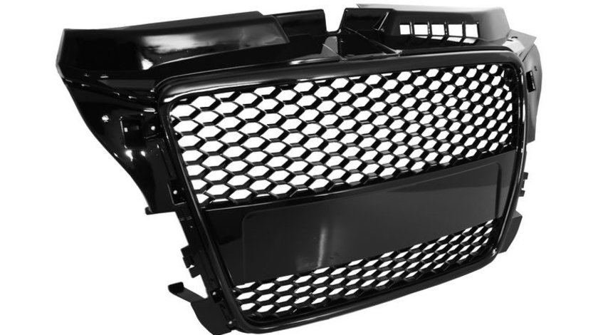 Grila Radiator Am Audi A3 8P 2007-2012 Facelift RS Design Negru