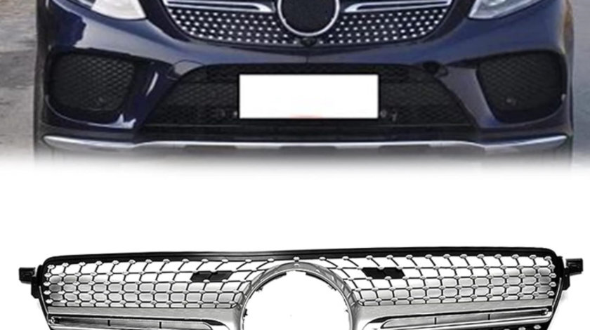 Grila Radiator Am Mercedes-Benz GLE-Class C292 2015-2018 Coupe Diamond Design Crom C00322