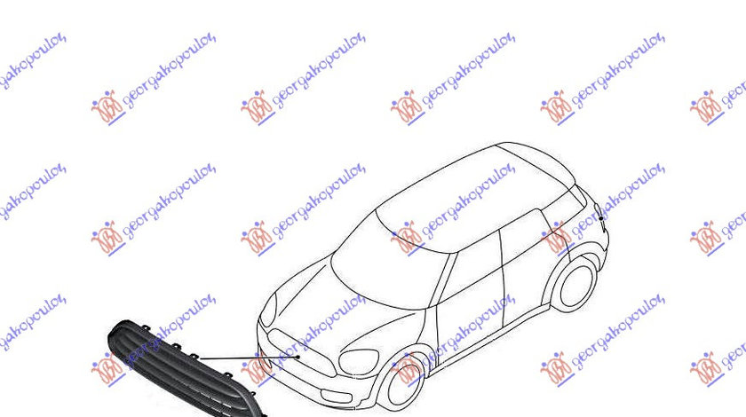 Grila Radiator Cromata Mini CountryMan (F60) 2016-