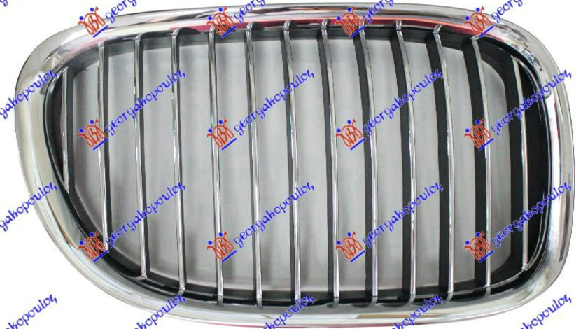 Grila Radiator Dreapta Crom/Neagra Bmw Seria 7 F01/F02 2008-2009-2010-2011-2012