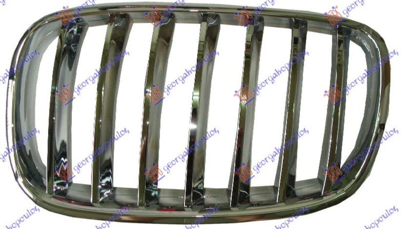 Grila Radiator Fata Cromata Stanga Bmw X6 E71 2008 2009 2010 2011 2012 2013 2014