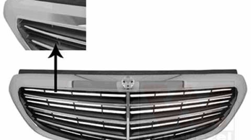 Grila radiator model Elegance (Crom & Negru) Mercedes E Class W212 facelift