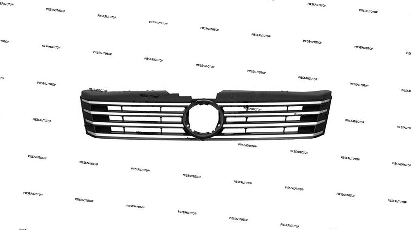 Grila superioara bara fata VW Passat B7 2011-2015 NOUA 3AA8536510QE 3AA853651OQE (CU ORNAMENTE CROMATE)