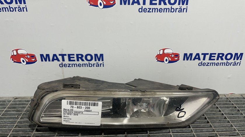 HALOGEN DREAPTA VW PASSAT PASSAT - (2010 2014)