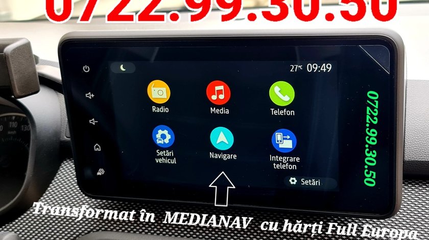 Harta DACIA Jogger MEDIA DISPLAY & MEDIA NAV instalare Harti GPS  Full Logan Sandero Duster Lodgy