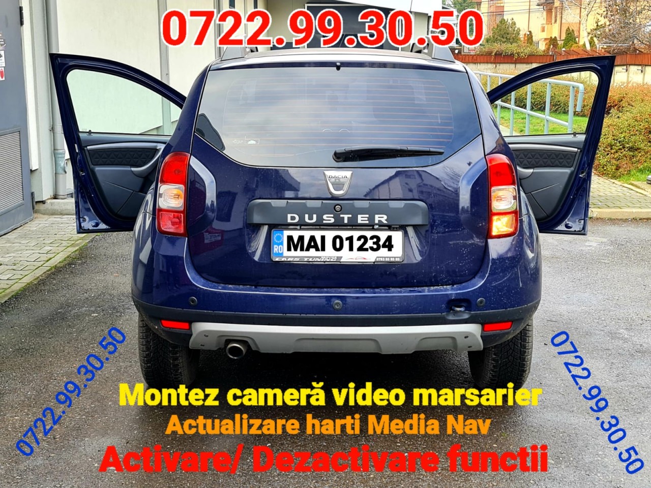 Harta Instalez DACIA Camera Video Reverse Marsarier Harti Full 2021 Duster Logan Sandero Dokker