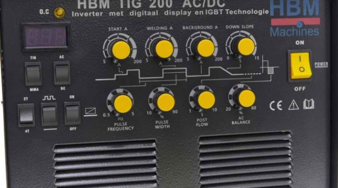 HM-10511 Aparat de sudura Inverter TIG AC/DC 200 Amp