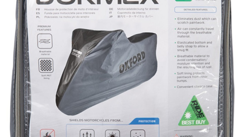 Husa Moto Exterior Oxford Dormex Gri Marimea M CV402