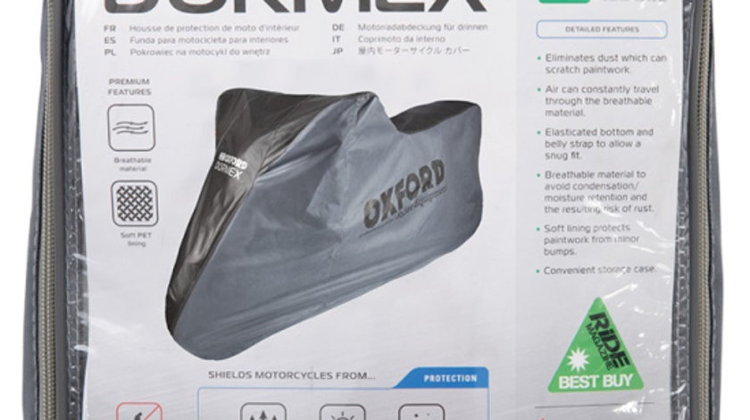 Husa Moto Exterior Oxford Dormex Gri Marimea XL CV404