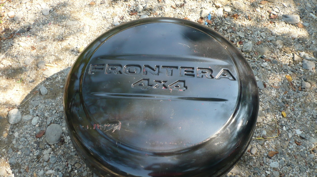 Husa Roata rezerva Opel Frontera B 1991 2004 Gri si Negru #1728364