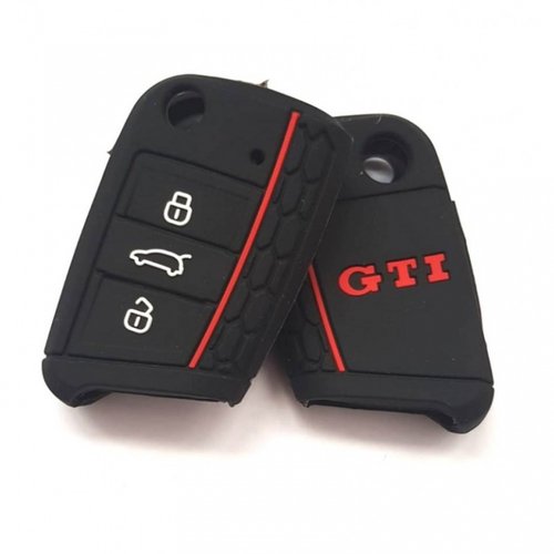 Husa Silicon Cheie Volkswagen Negru GTI SIL 097