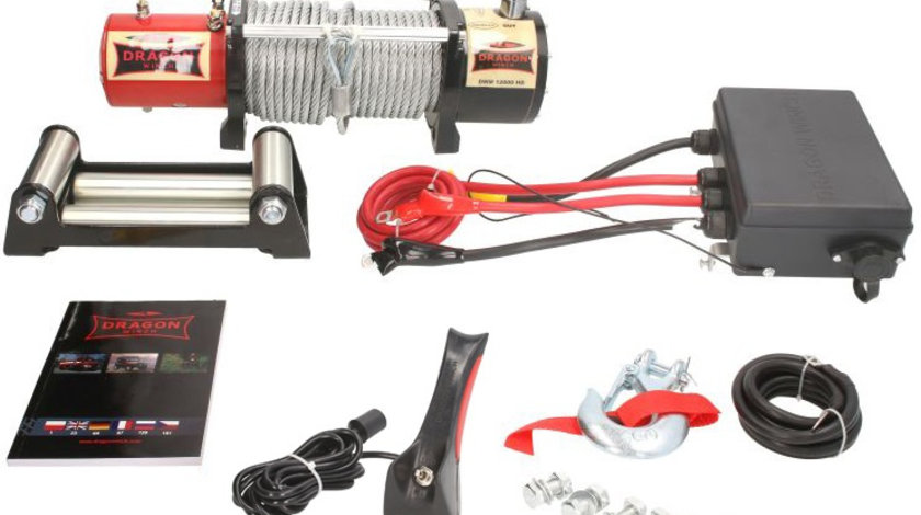 Husa Troliu Atv Dragon Winch 6.8CP, 12V, 5443Kg, 30M DWM12000HD 24V