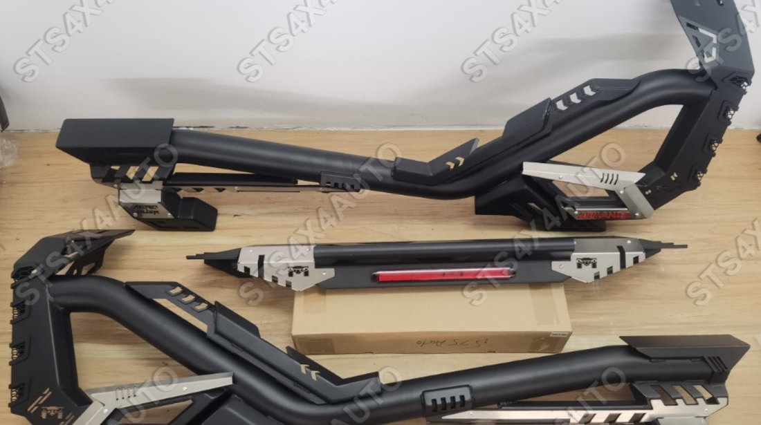 INCHIDERE BENA ROLLER ALUMINIU + ROLLBAR HEAVY DUTY TOYOTA HILUX REVO 2016-2024 BK [V1]