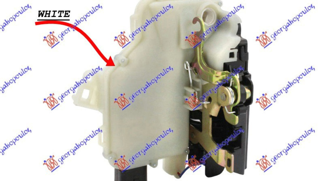 Incuietoare Usa Fata Electrica 8pin - Vw Passat 2000 , 3b1837015as