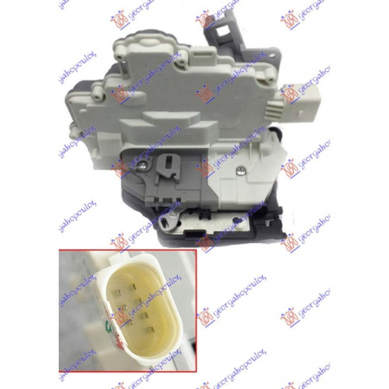 Incuietoare Usa Fata Electrica 9pin - Vw Touareg 2010 , 8j1837015a