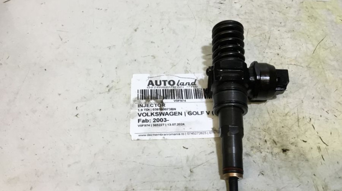 Injector 038130073bn 1.9 TDI Volkswagen GOLF V 1K1 2003