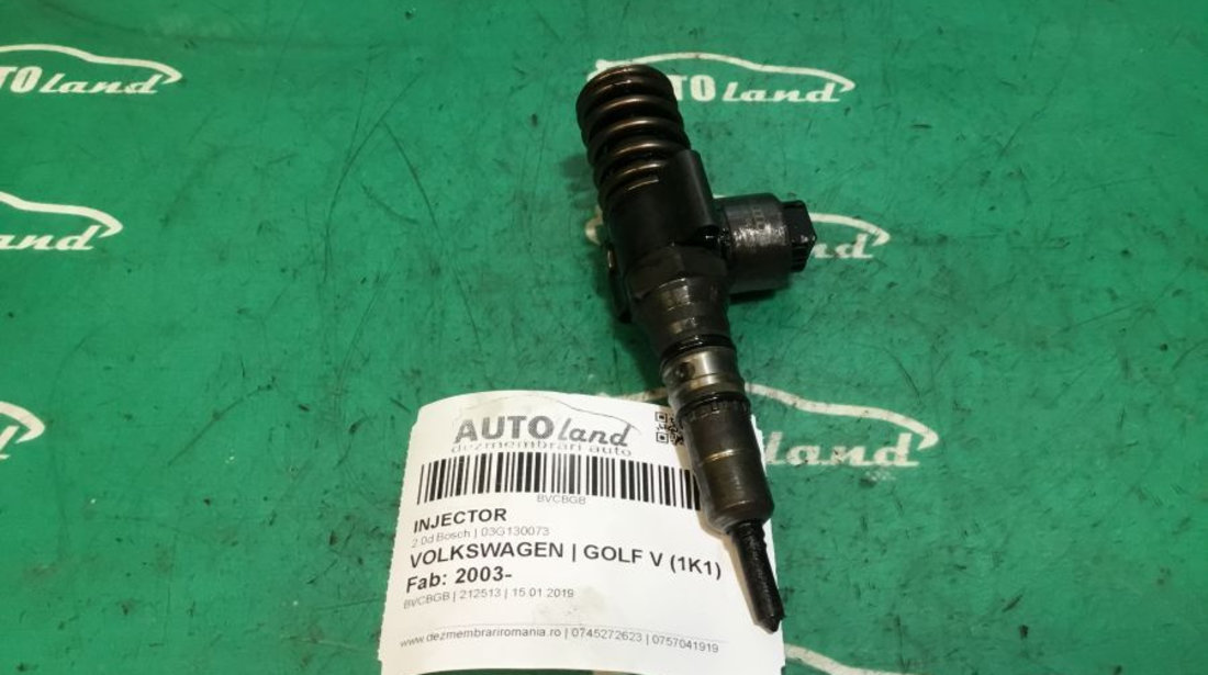 Injector 03g130073 2.0 d Bosch Volkswagen GOLF V 1K1 2003