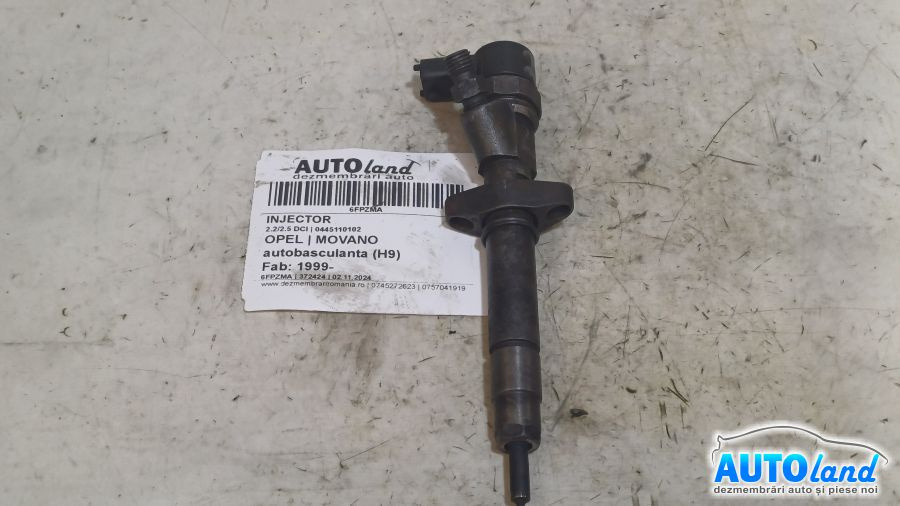 Injector 0445110102 2.2/2.5 DCI Opel MOVANO autobasculanta H9 1999