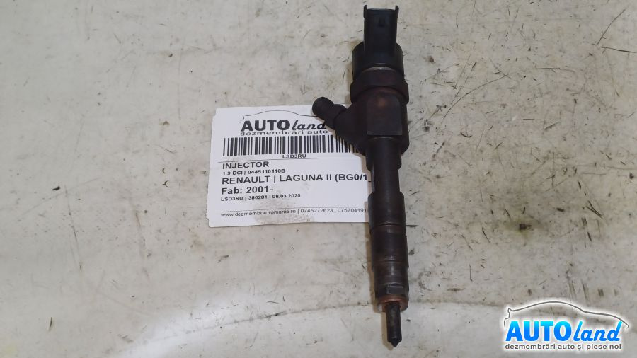 Injector 0445110110b 1.9 DCI Renault LAGUNA II BG0/1 2001