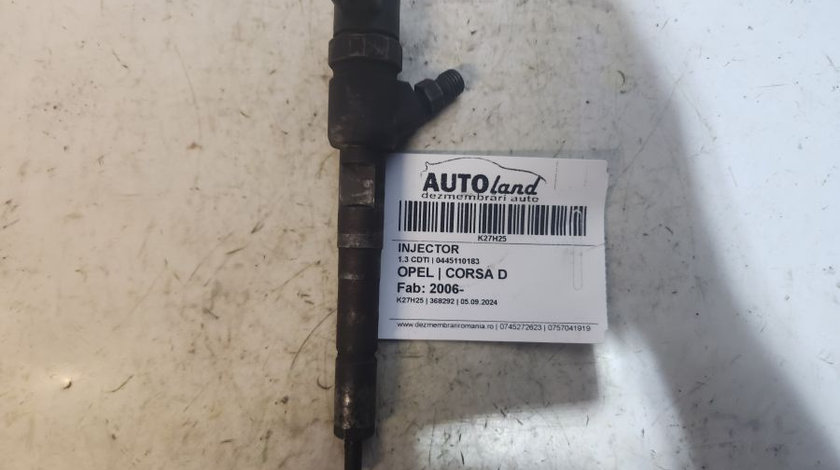 Injector 0445110183 1.3 CDTI Opel CORSA D 2006