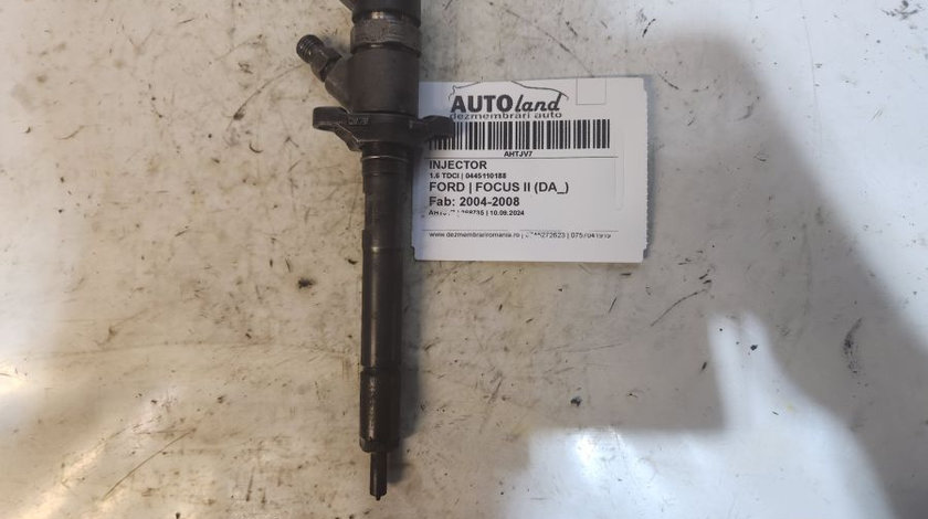 Injector 0445110188 1.6 TDCI Ford FOCUS II DA 2004-2008