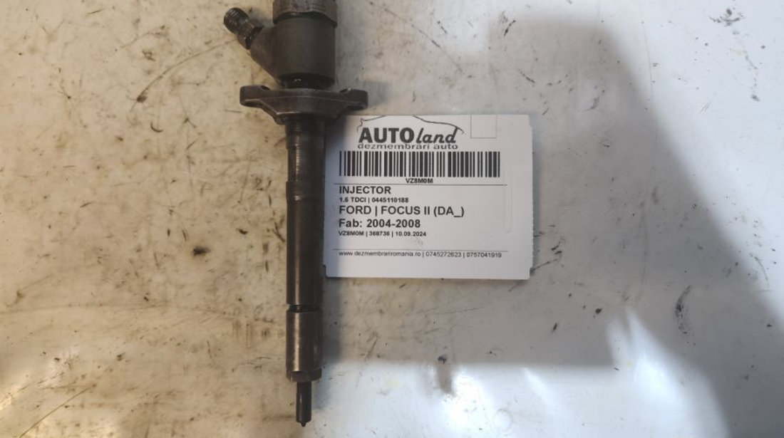 Injector 0445110188 1.6 TDCI Ford FOCUS II DA 2004-2008