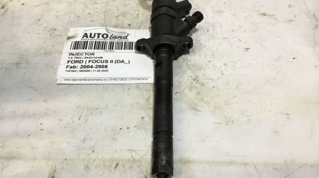 Injector 0445110188 1.6 TDCI Ford FOCUS II DA 2004-2008