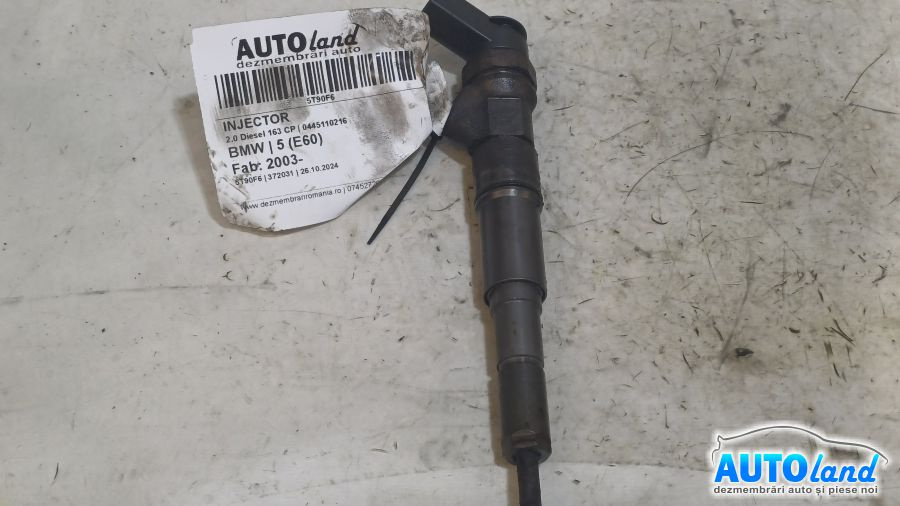 Injector 0445110216 2.0 Diesel 163 CP BMW 5 E60 2003