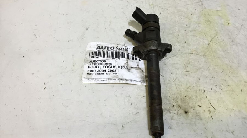 Injector 0445110259 1.6 TDCI Ford FOCUS II DA 2004-2008